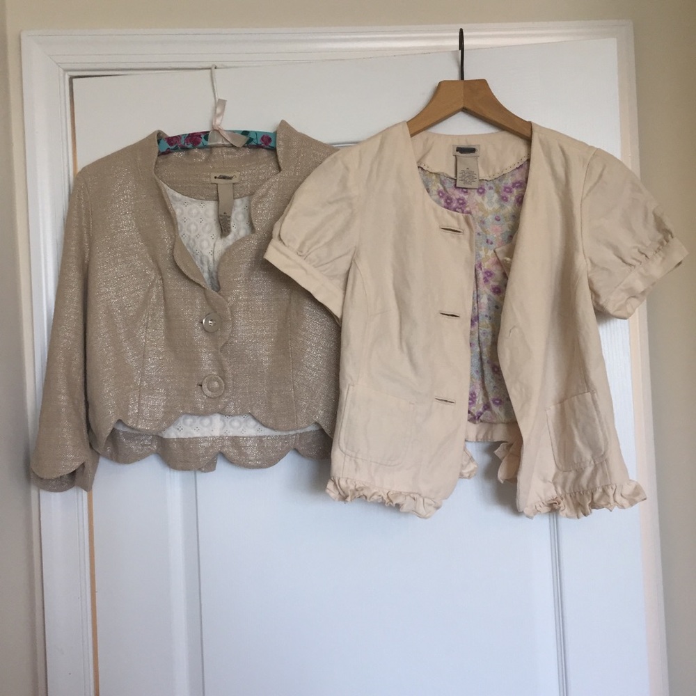 Anthro Elevenses Blazer Lot - Need New Buttons